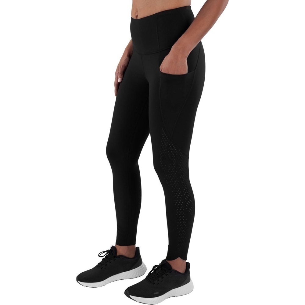 Everyday perforated high waist athletic leggings in‎ black SzS. NWT K1
